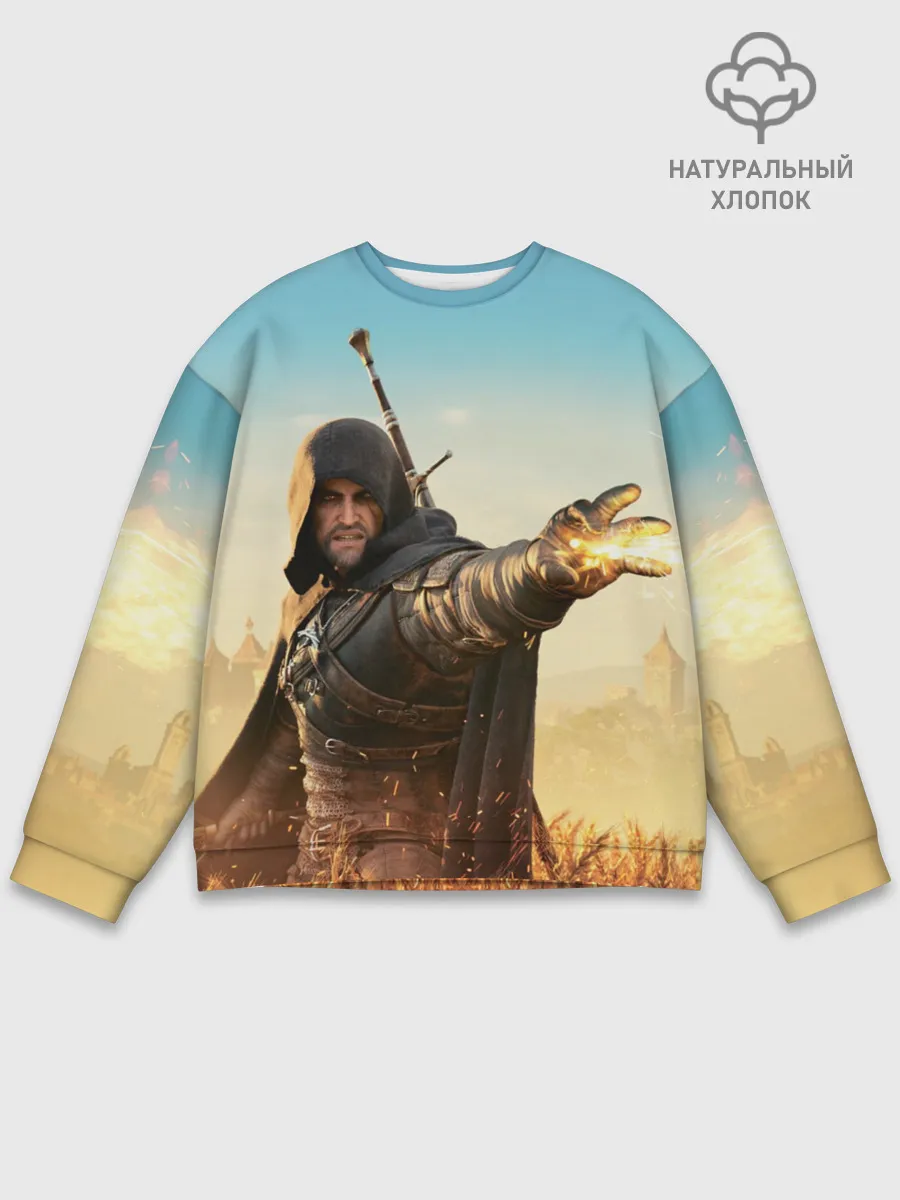 Мужской свитшот базовый / Ведьмак. Игни