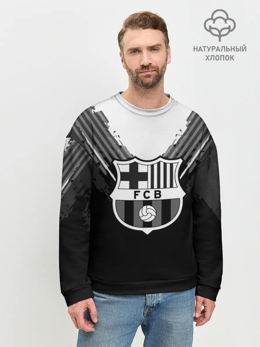 Мужской свитшот базовый / Barcelona abstract original