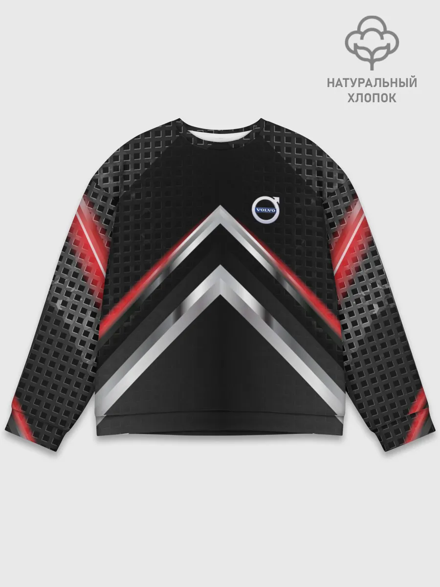 Мужской свитшот базовый / Volvo abstract line