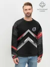Мужской свитшот базовый / Volvo abstract line