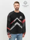 Мужской свитшот базовый / Lexus abstract line