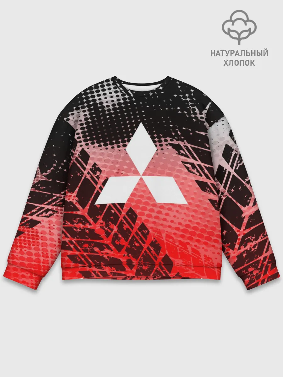 Мужской свитшот базовый / Mitsubishi sport auto motors