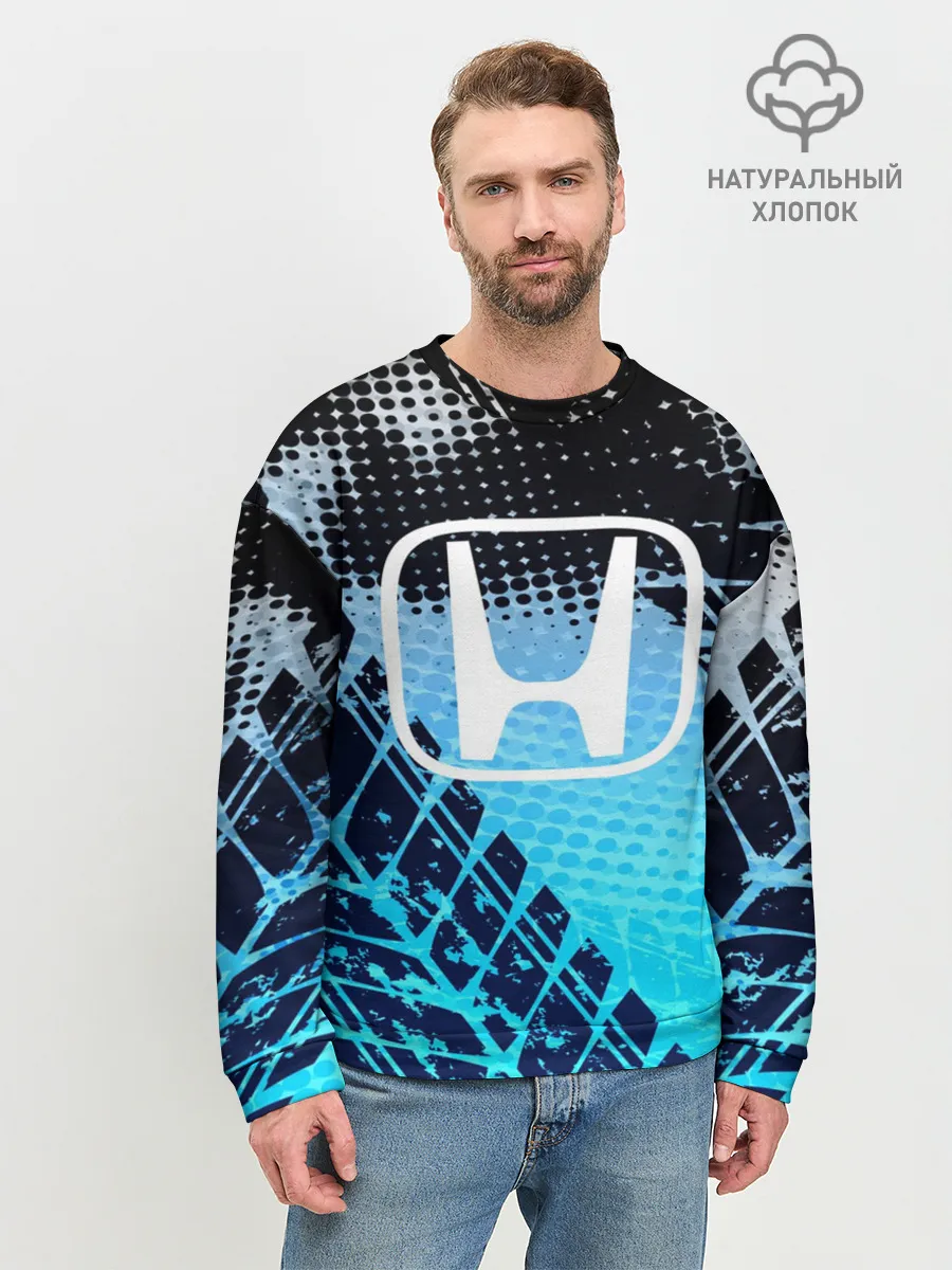 Мужской свитшот базовый / Honda sport auto motors