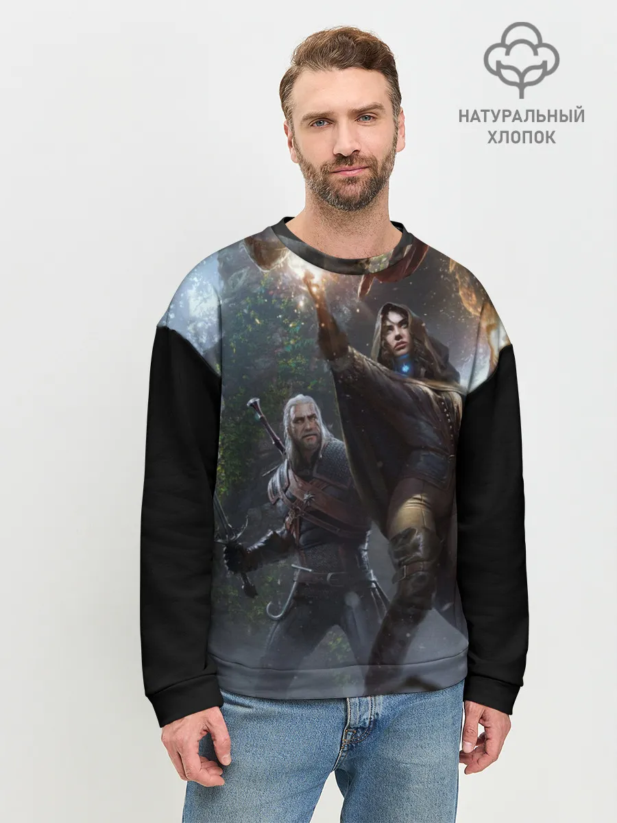 Мужской свитшот базовый / Геральт и Йен