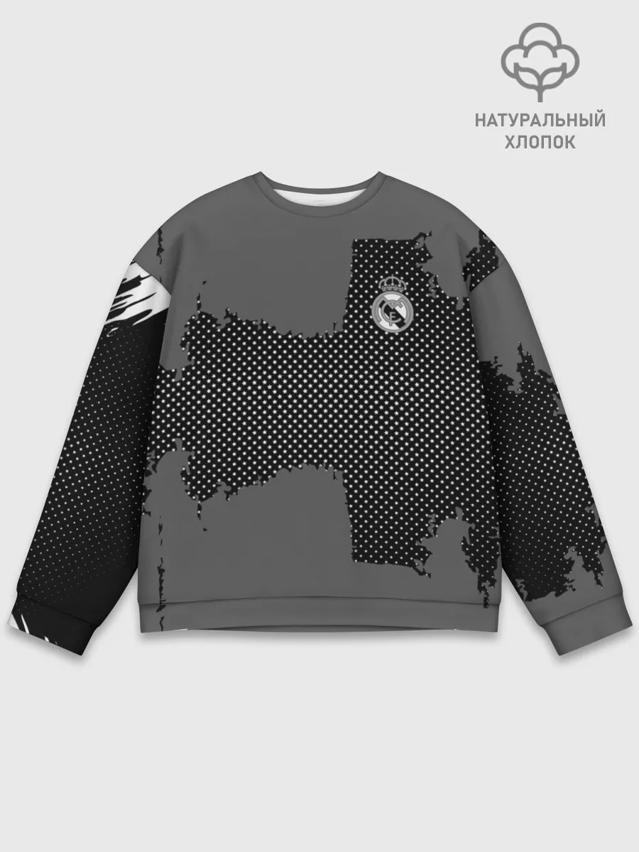 Мужской свитшот базовый / REAL MADRID SPORT GRAY