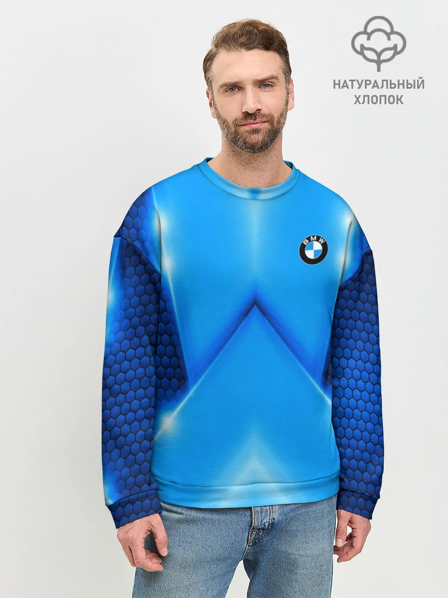 Мужской свитшот базовый / BMW car sport SKY