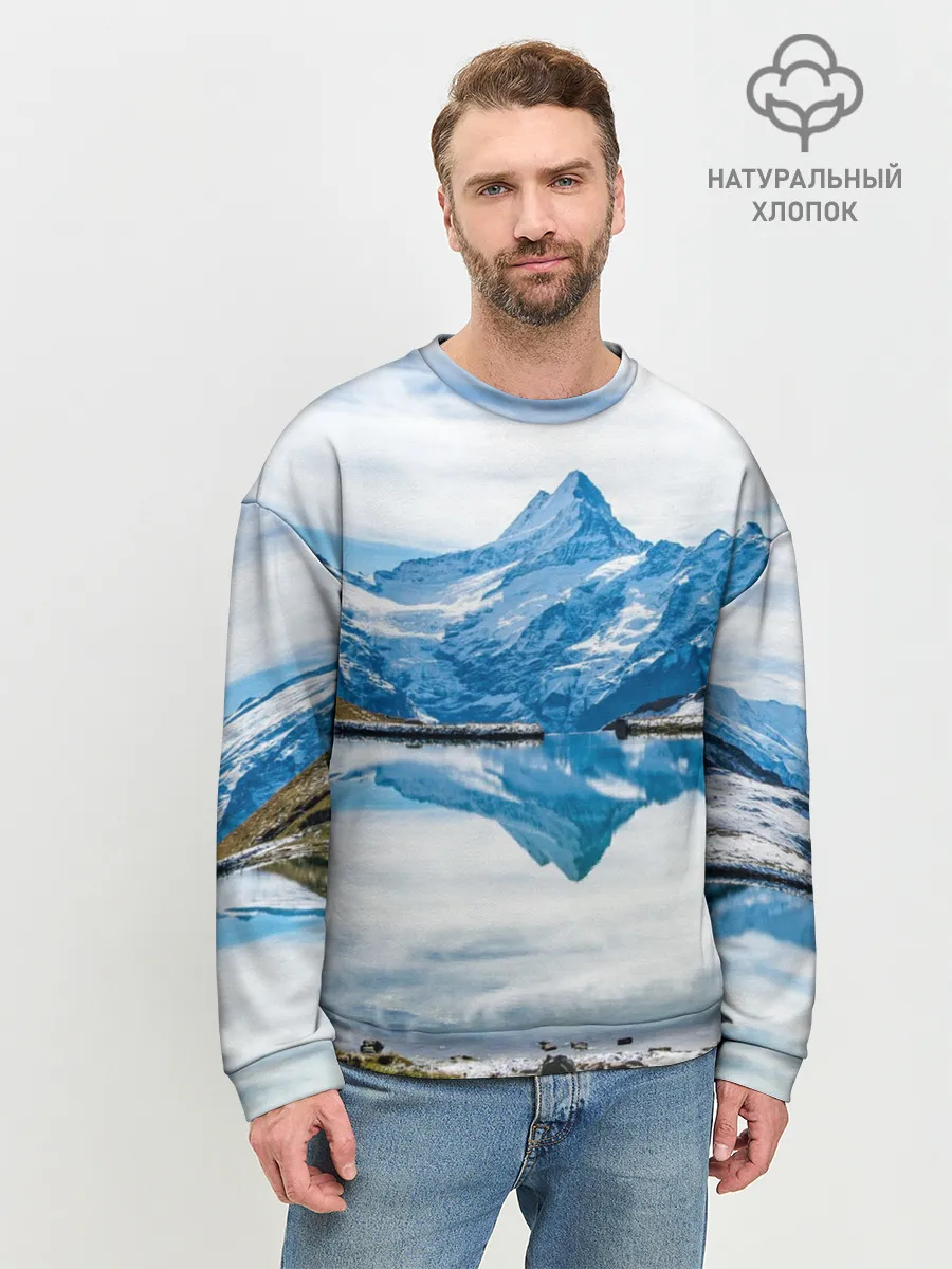 Мужской свитшот базовый / Альпы