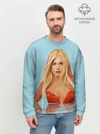 Мужской свитшот базовый / Дженнифер Энистон