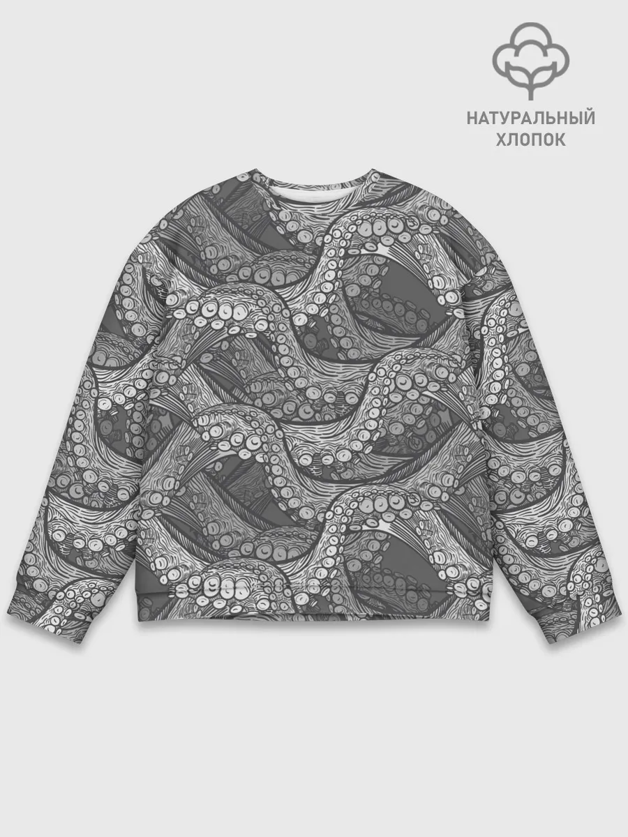 Мужской свитшот базовый / Octopus dark