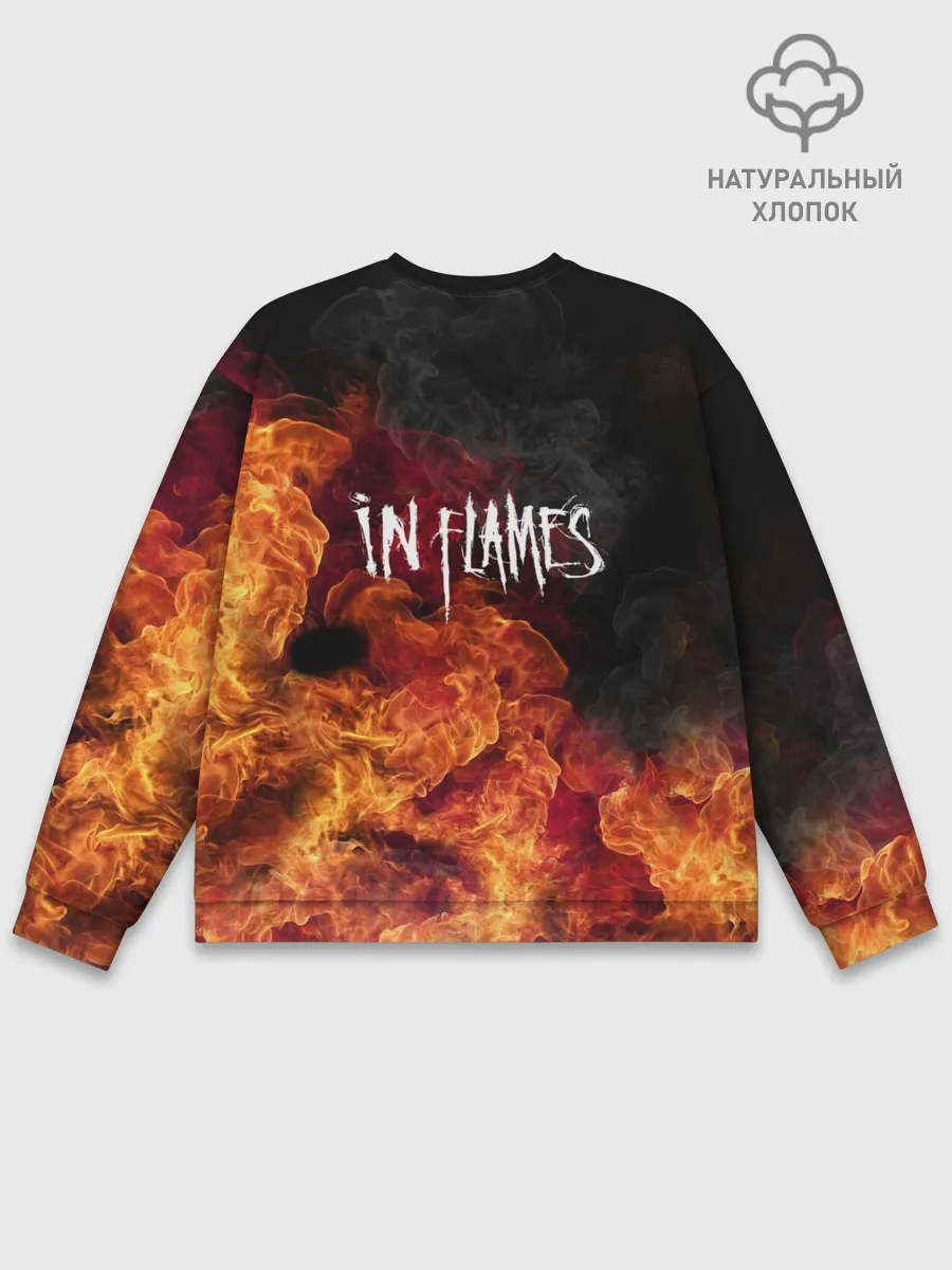 Мужской свитшот базовый / В огне