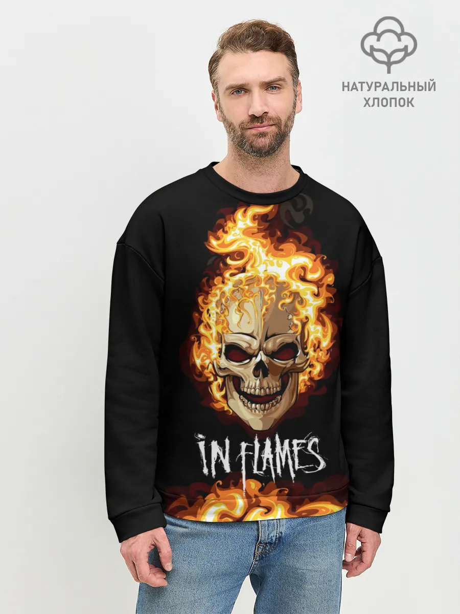Мужской свитшот базовый / В пламени