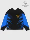 Мужской свитшот базовый / Russia-sport collection BLUE