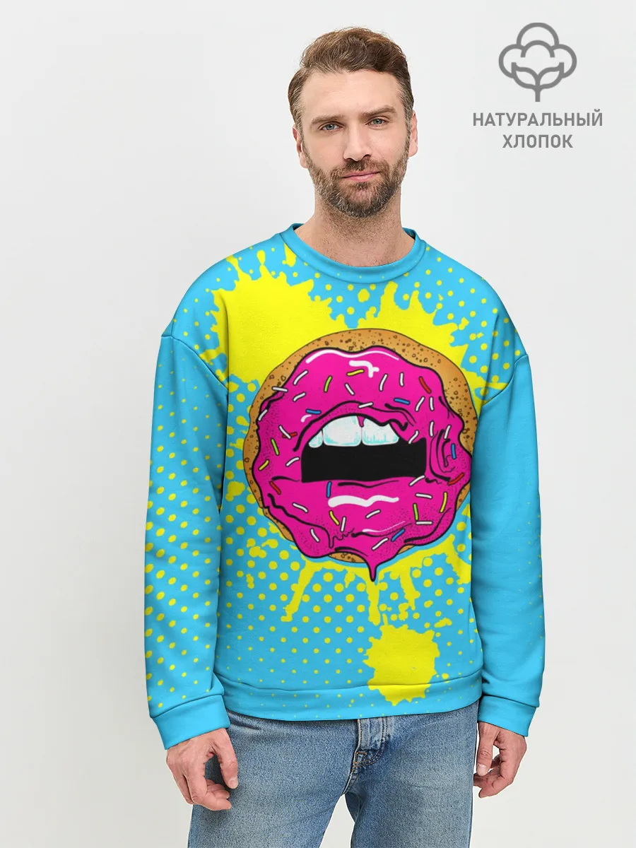 Мужской свитшот базовый / Donut lips