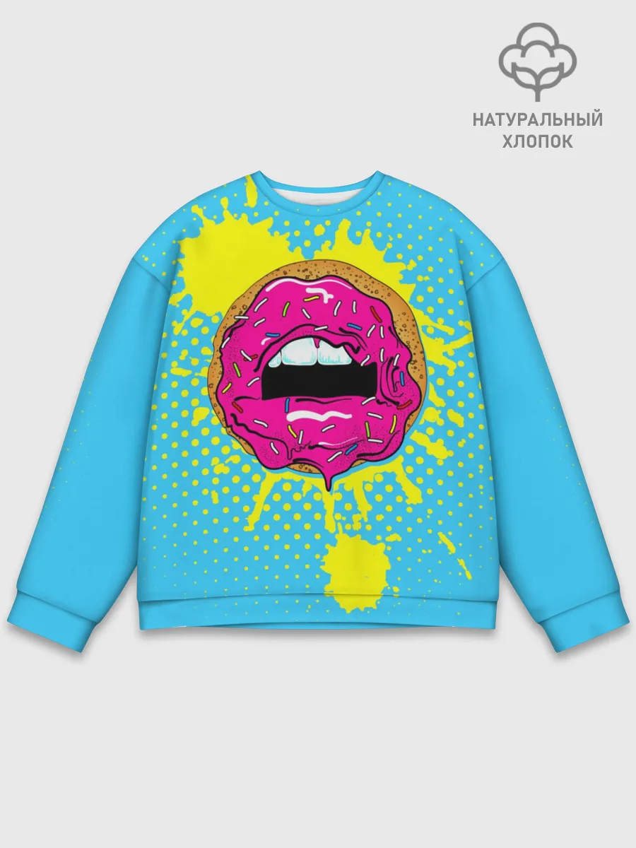 Мужской свитшот базовый / Donut lips