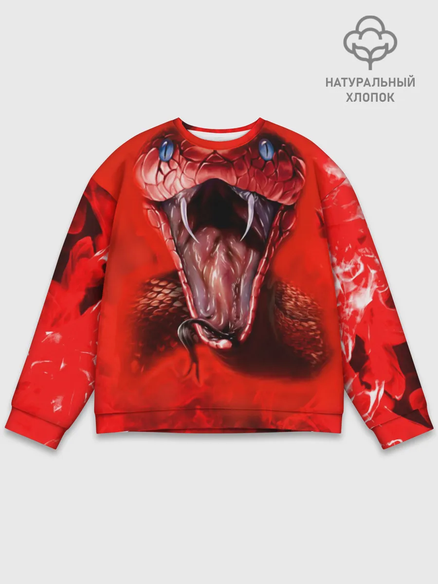 Мужской свитшот базовый / Red Snake