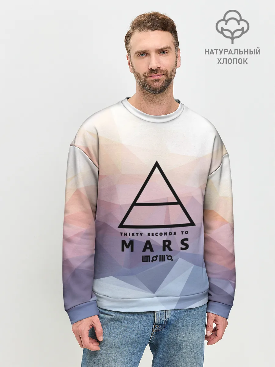 Мужской свитшот базовый / 30 Seconds to Mars