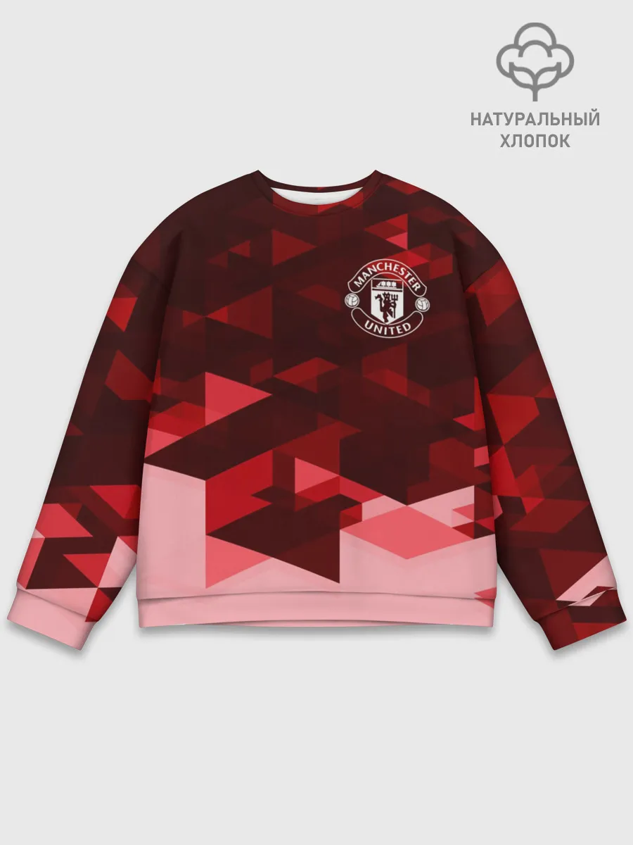 Мужской свитшот базовый / Манчестер Юнайтед
