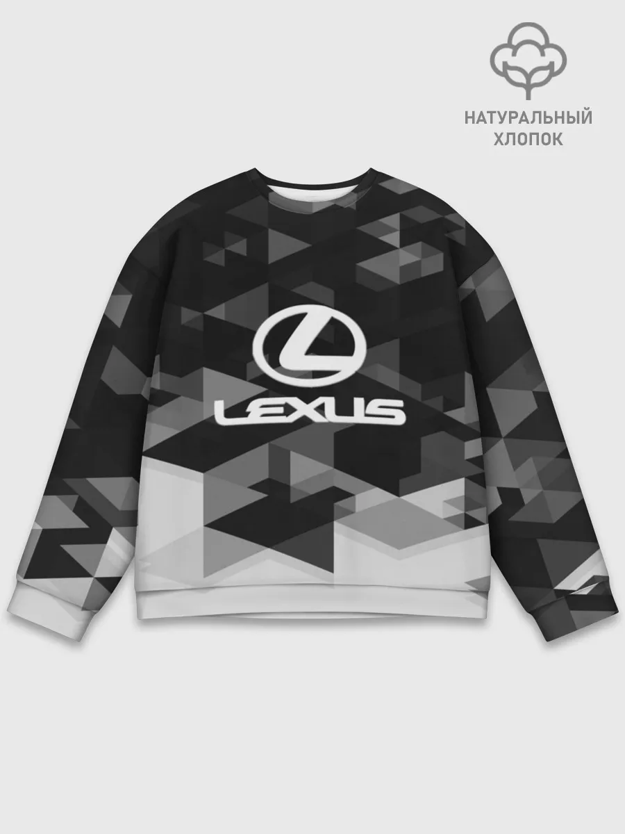 Мужской свитшот базовый / Lexus sport geometry