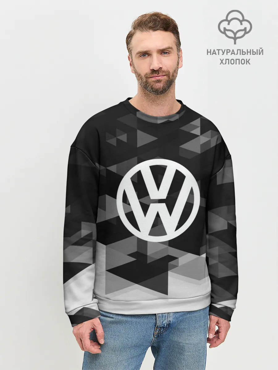 Мужской свитшот базовый / Volkswagen sport geometry