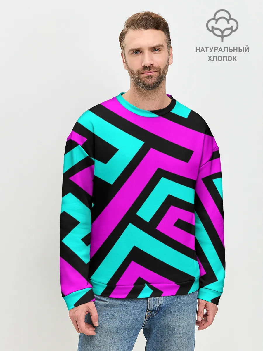 Мужской свитшот базовый / Abstract Background 4