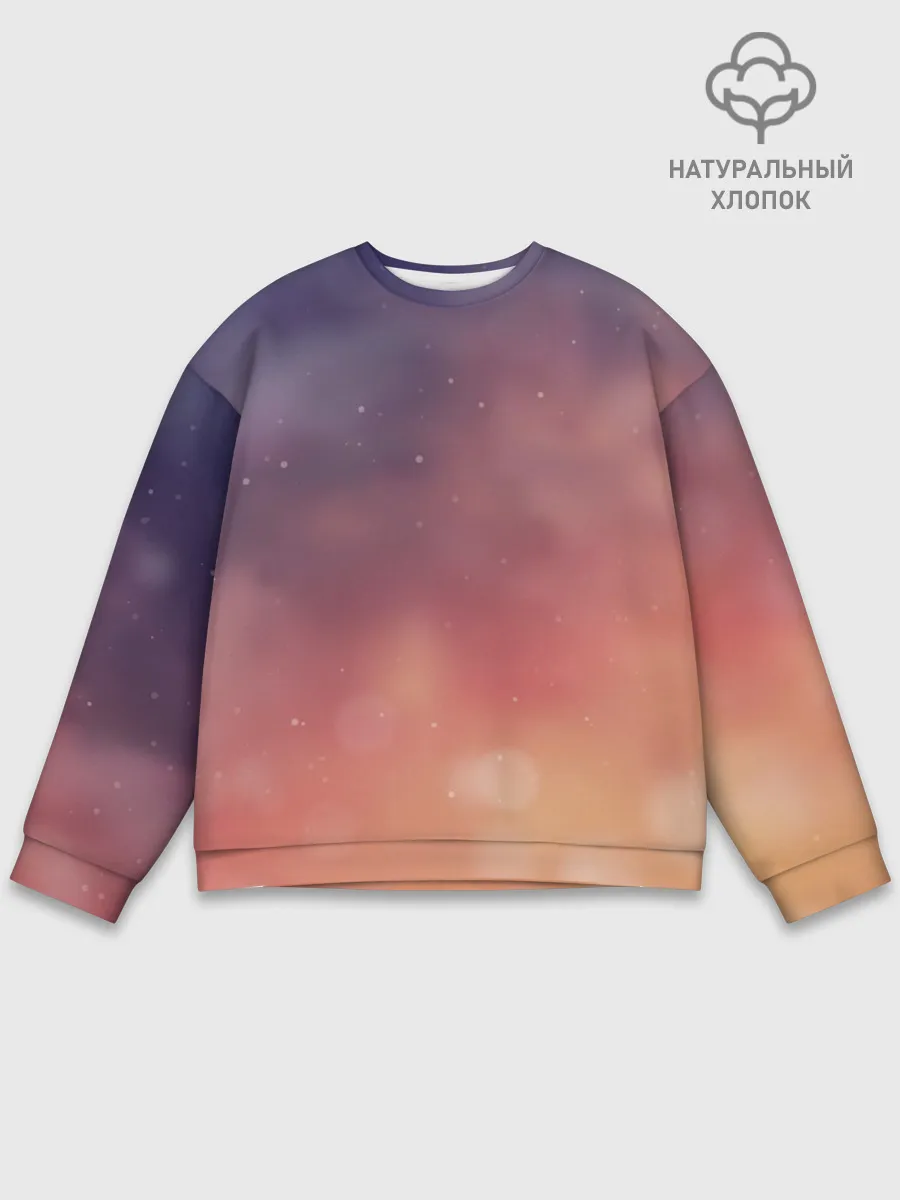 Мужской свитшот базовый / Абстракция Градиент Текстура