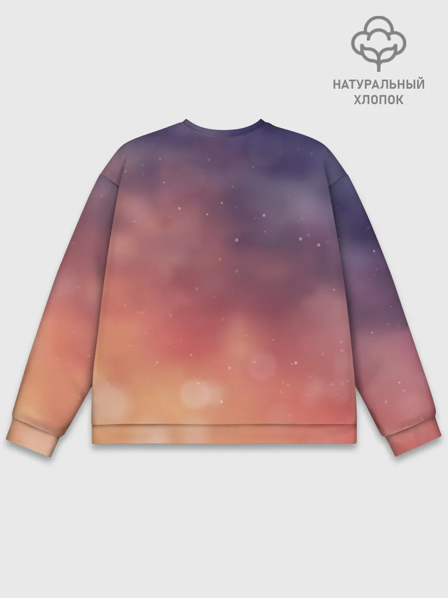 Мужской свитшот базовый / Абстракция Градиент Текстура