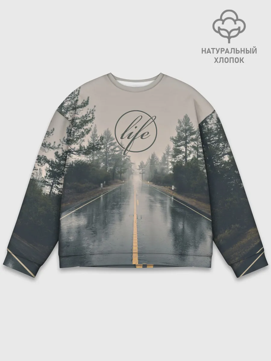 Мужской свитшот базовый / Life