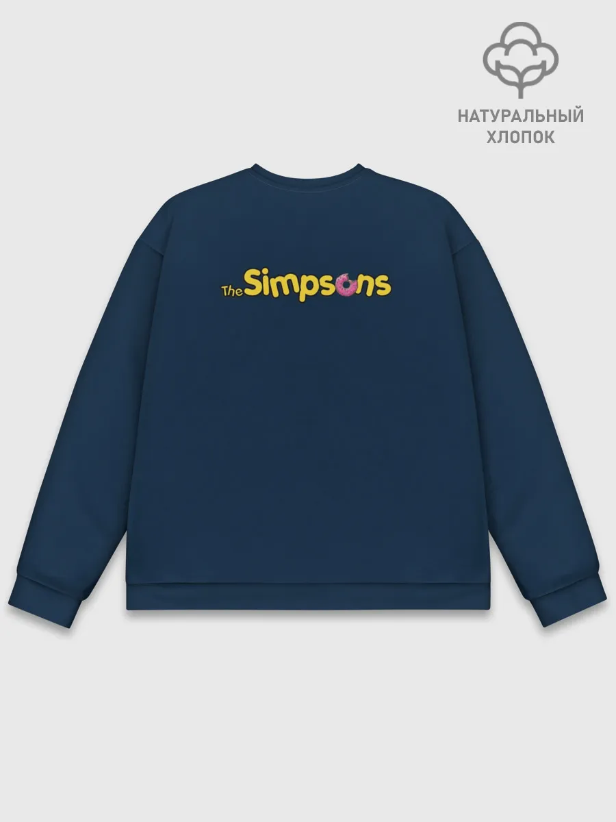 Мужской свитшот базовый / Гомер Супергерой