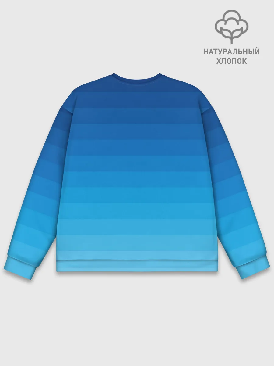 Мужской свитшот базовый / Синие полосы