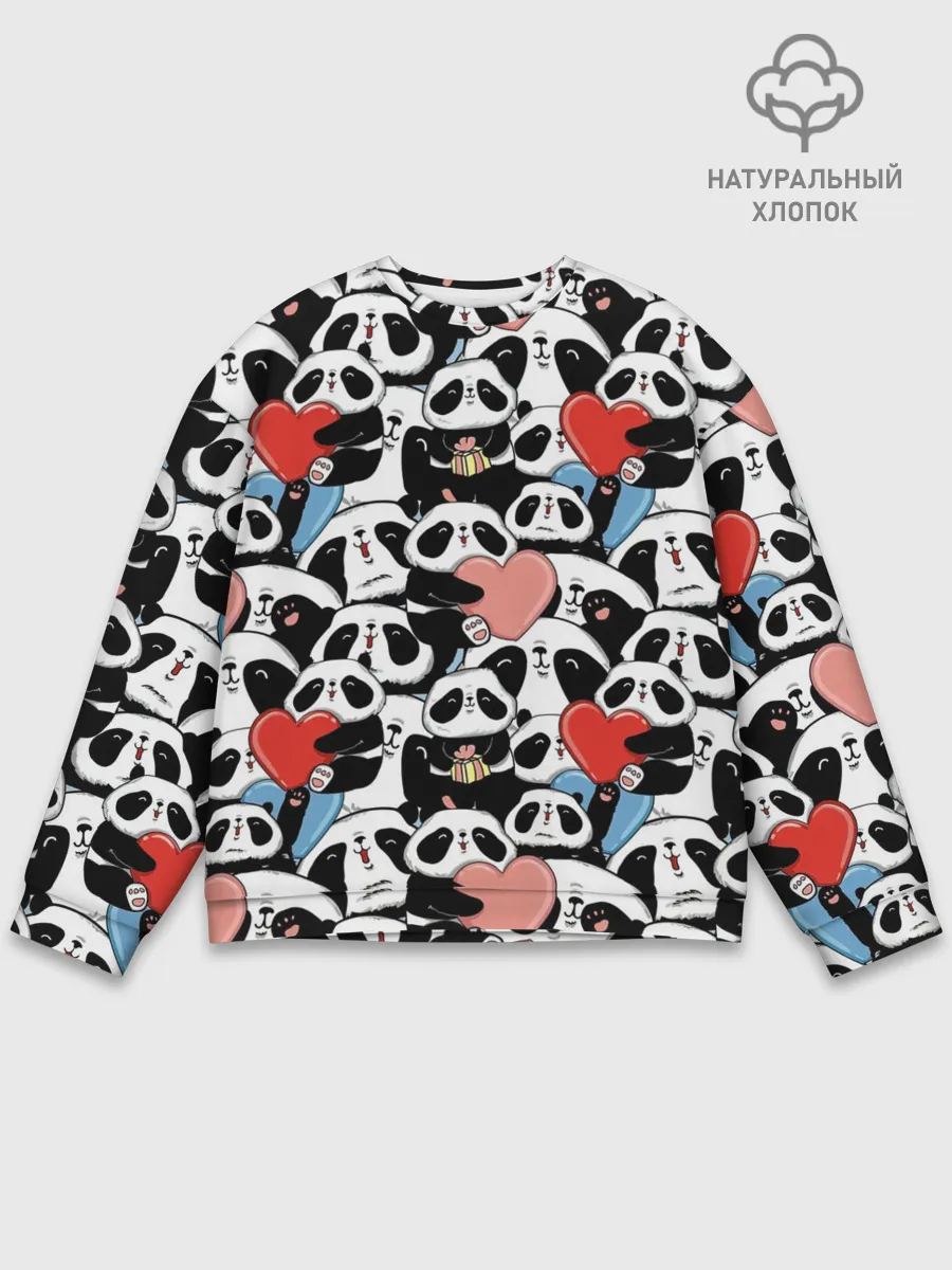 Мужской свитшот базовый / Funny Panda