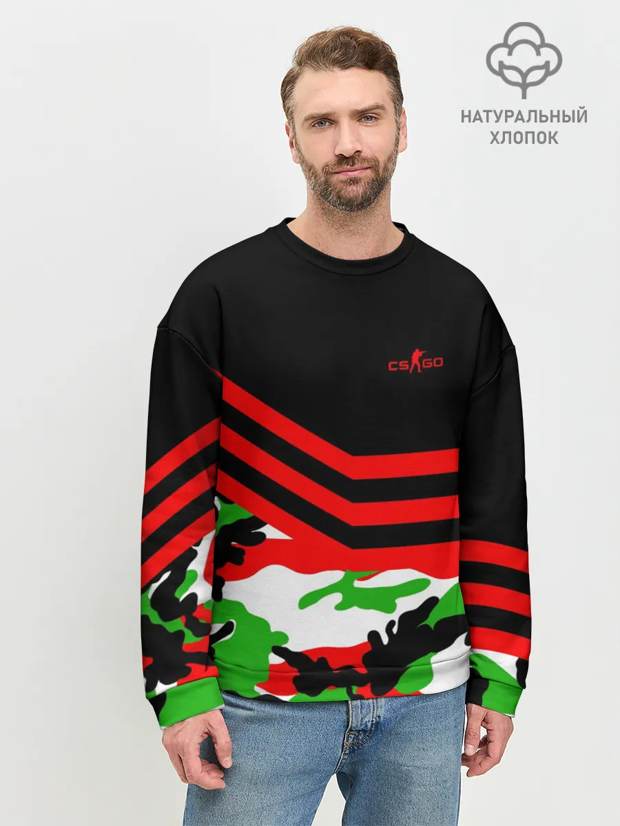 Мужской свитшот базовый / Камуфляж CS:GO