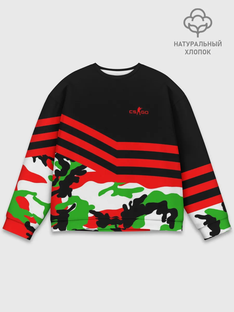 Мужской свитшот базовый / Камуфляж CS:GO