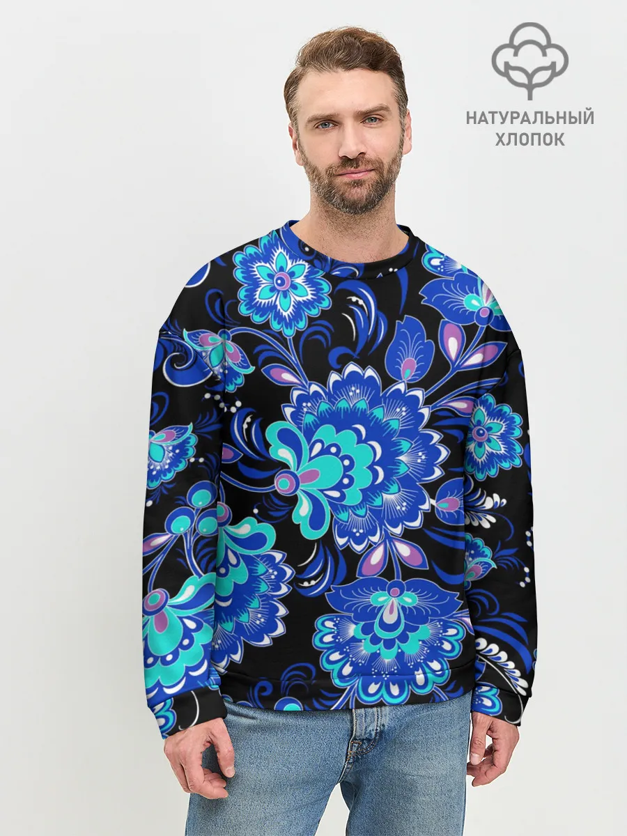 Мужской свитшот базовый / Хохлома