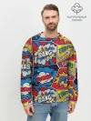 Мужской свитшот базовый / Pop art pattern