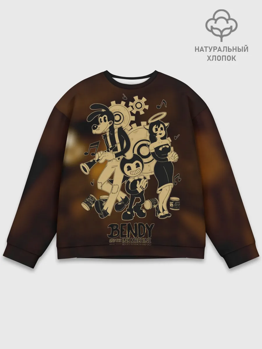 Мужской свитшот базовый / Bendy and the ink machine