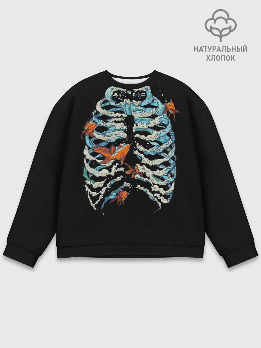 Мужской свитшот базовый / Ребра из Воды