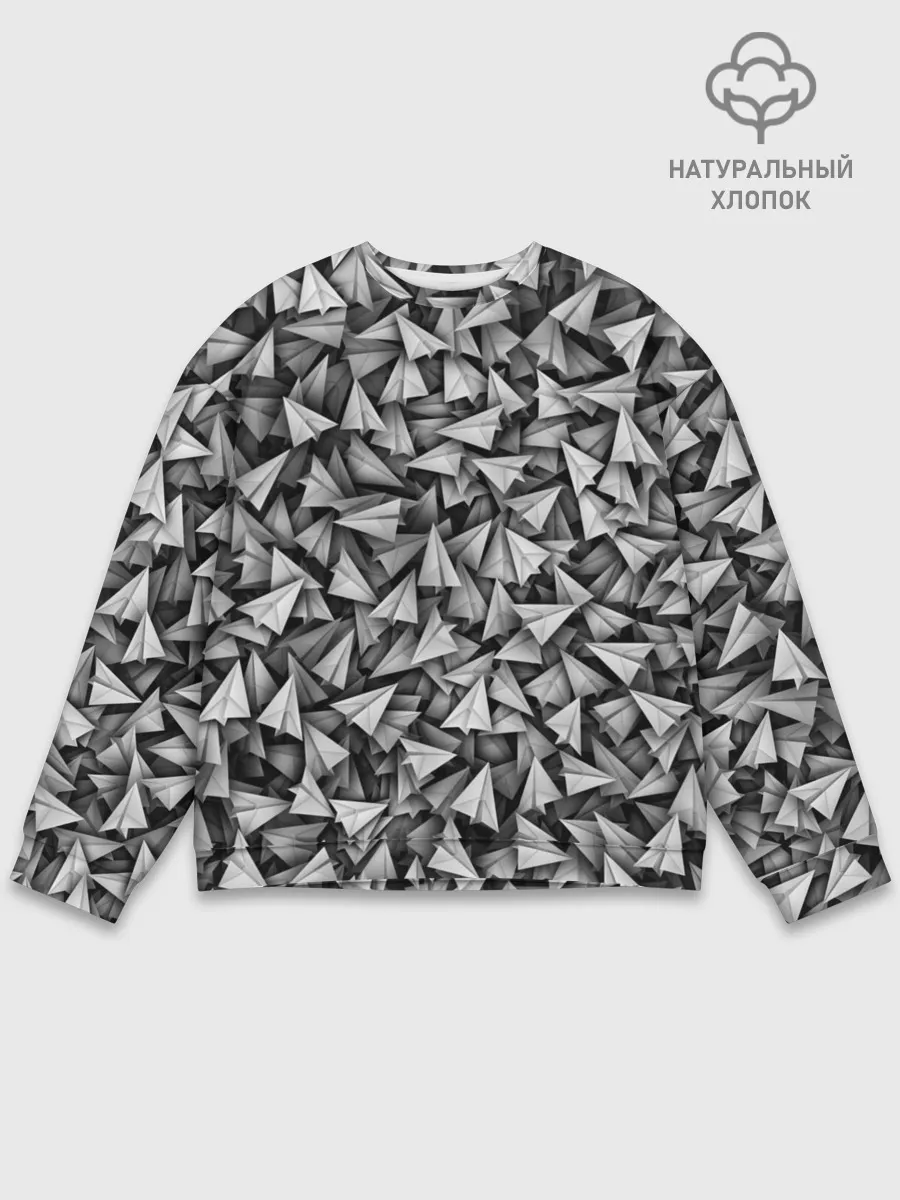 Мужской свитшот базовый / Бумажные самолетики