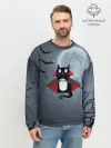 Мужской свитшот базовый / Котик-готик