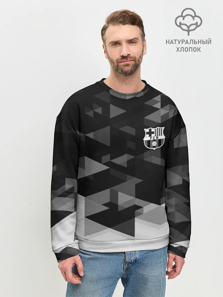Мужской свитшот базовый / Barcelona Geometry Sport