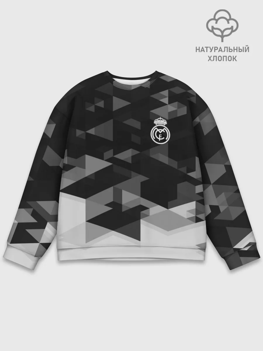 Мужской свитшот базовый / Real Madrid Geometry Sport