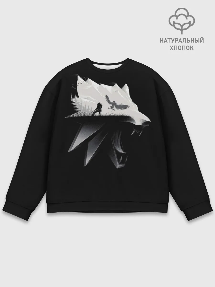Мужской свитшот базовый / Волк