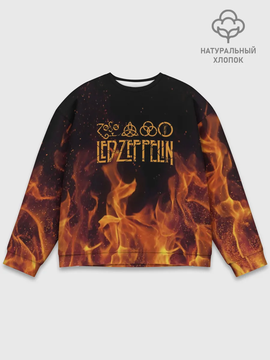 Мужской свитшот базовый / led zeppelin