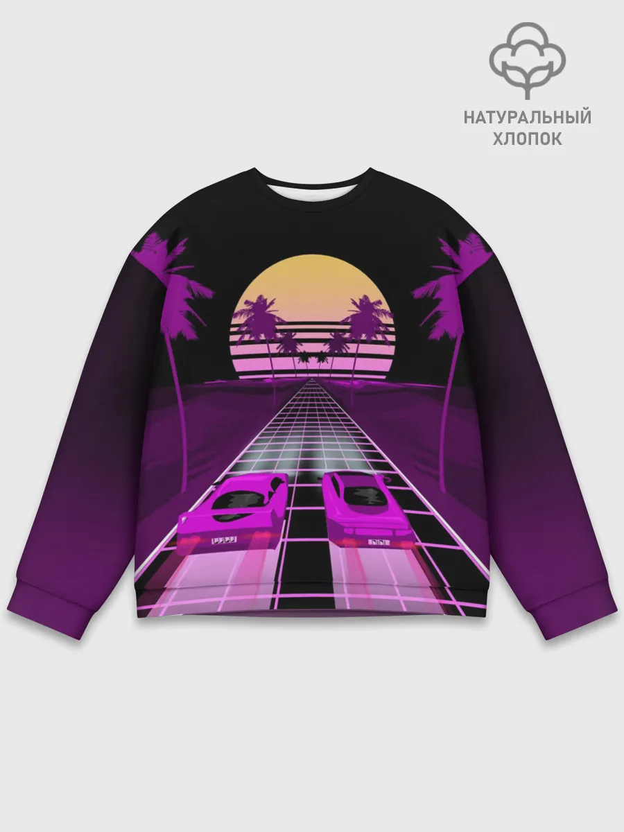 Мужской свитшот базовый / Vaporwave