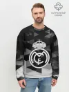 Мужской свитшот базовый / FC Real Madrid sport geometry