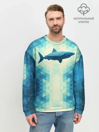 Мужской свитшот базовый / Акула