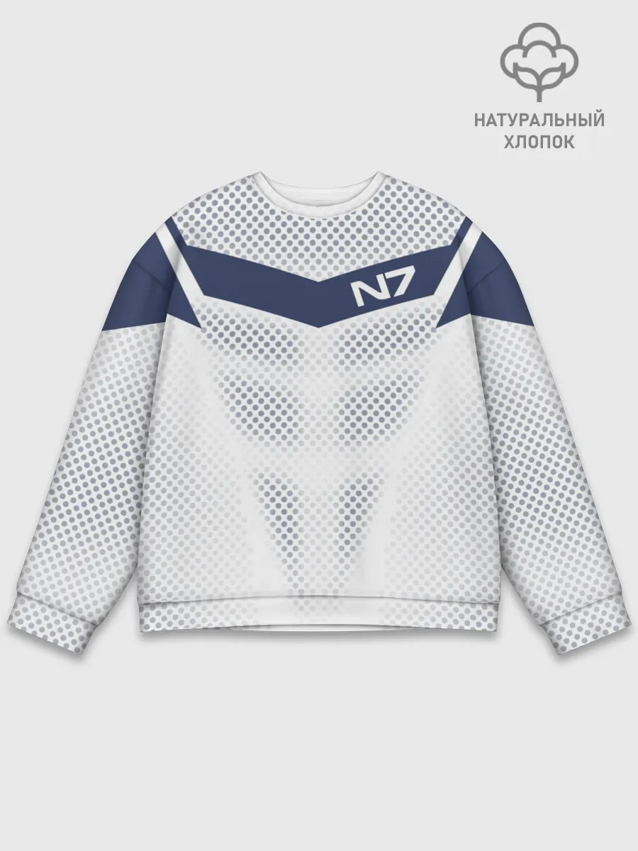 Мужской свитшот базовый / Mass Effect N7