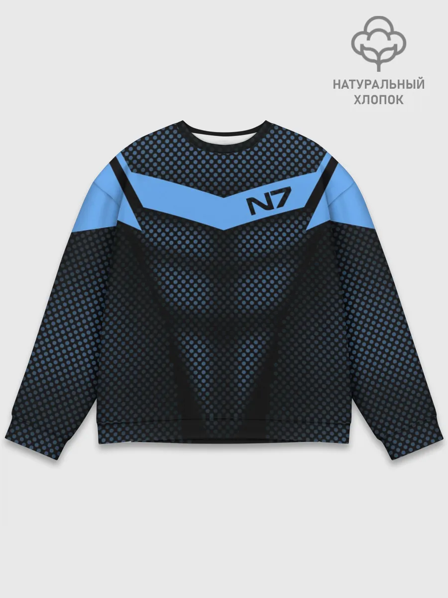 Мужской свитшот базовый / Mass Effect N7