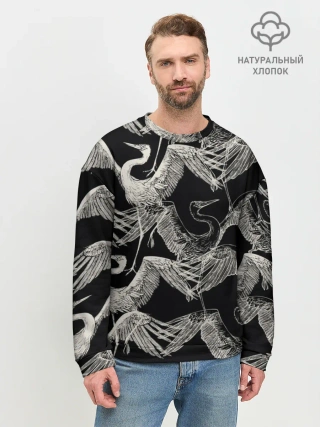 Мужской свитшот базовый / Белые Птицы