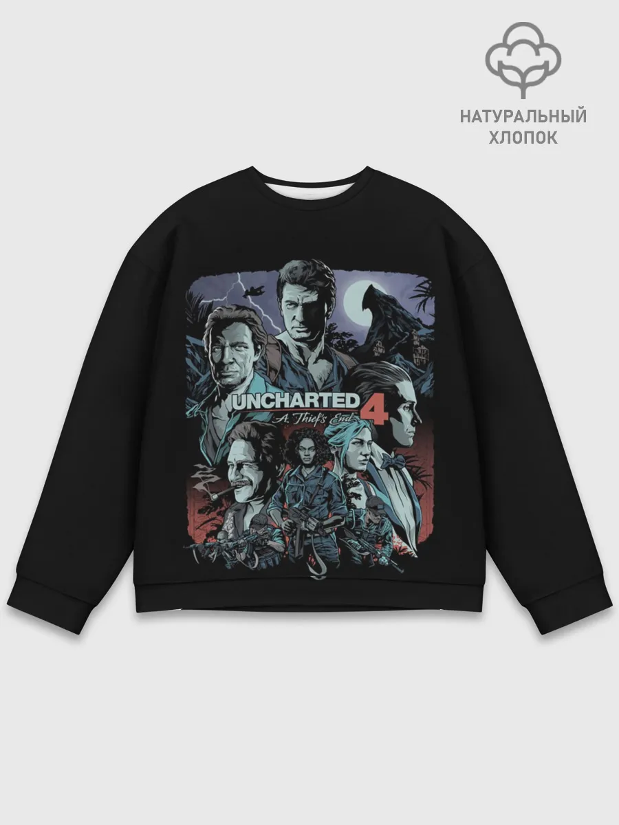 Мужской свитшот базовый / Uncharted 4