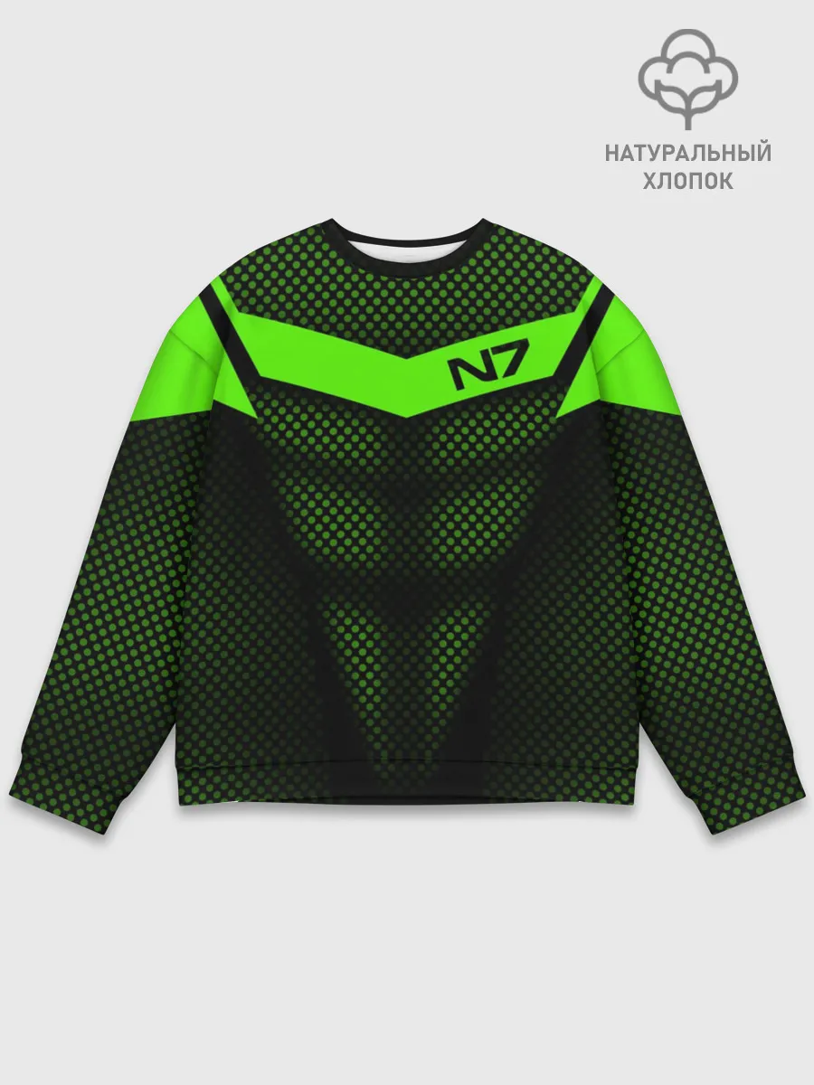 Мужской свитшот базовый / Mass Effect N7